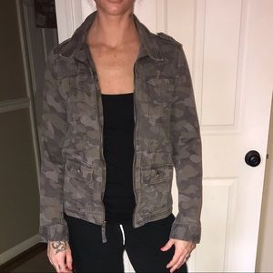 Express extra small camouflage  jean jacket